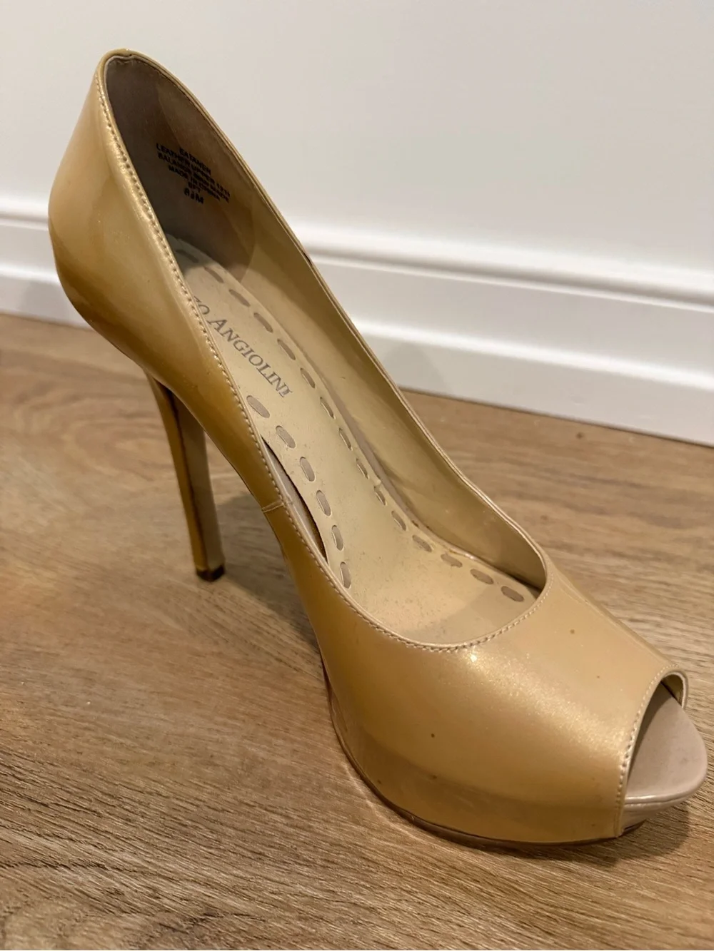 Enzo Angiolini Nude Patent Platform Pump